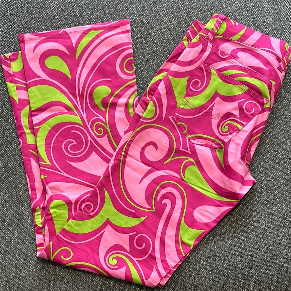 Loudmouth Pink and Green Swirl Pants